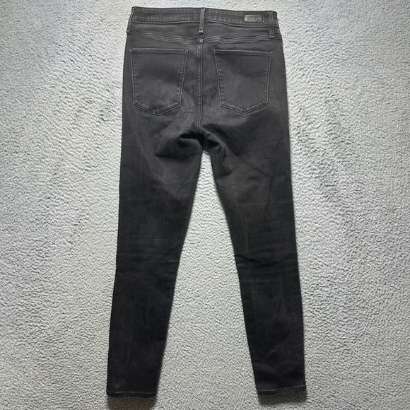 Abercrombie‎ Fitch Simone High Rise Super Skinny Jeans Black Size 29x8 Gunge - Picture 2 of 10